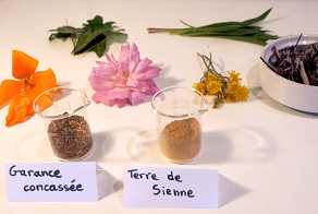 Sur la palette de l'artiste