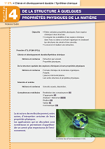 De la structure à quelques propriétés physiques de la matière