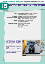 Utilisation de la spectroscopie I.R.