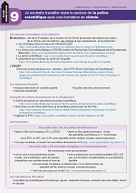 Fiche orientation : secteur de la police scientifique