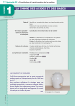 La chimie des acides et des bases