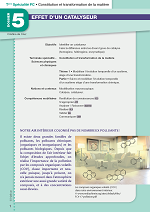 Effet d'un catalyseur
