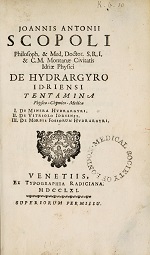 Couverture De Hydrargyro Idriensi, G. Scopoli, 1761