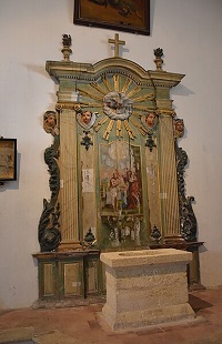 Photo du retable, de Saint Laurent du Médoc en Gironde